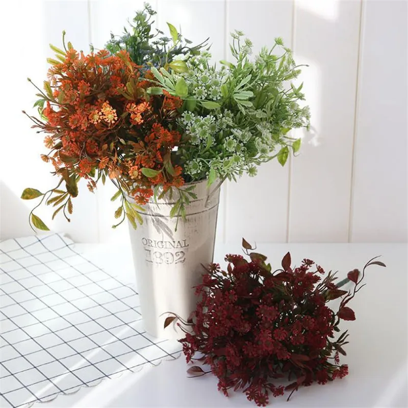 Искусственные кусочки Babysbreath (10 стеблей/штука) пластиковые Гипсофилы для свадьбы