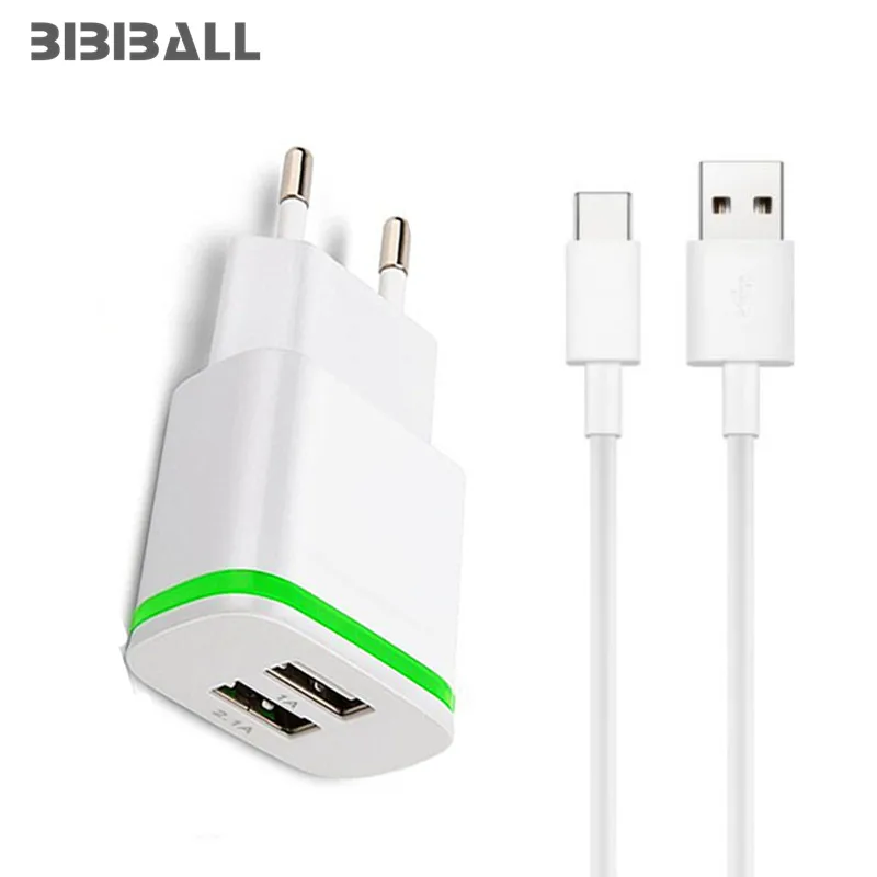 USB C Type c 2 портовый светодиодный адаптер быстрое зарядное устройство для Xiaomi mi5 mi6 A1