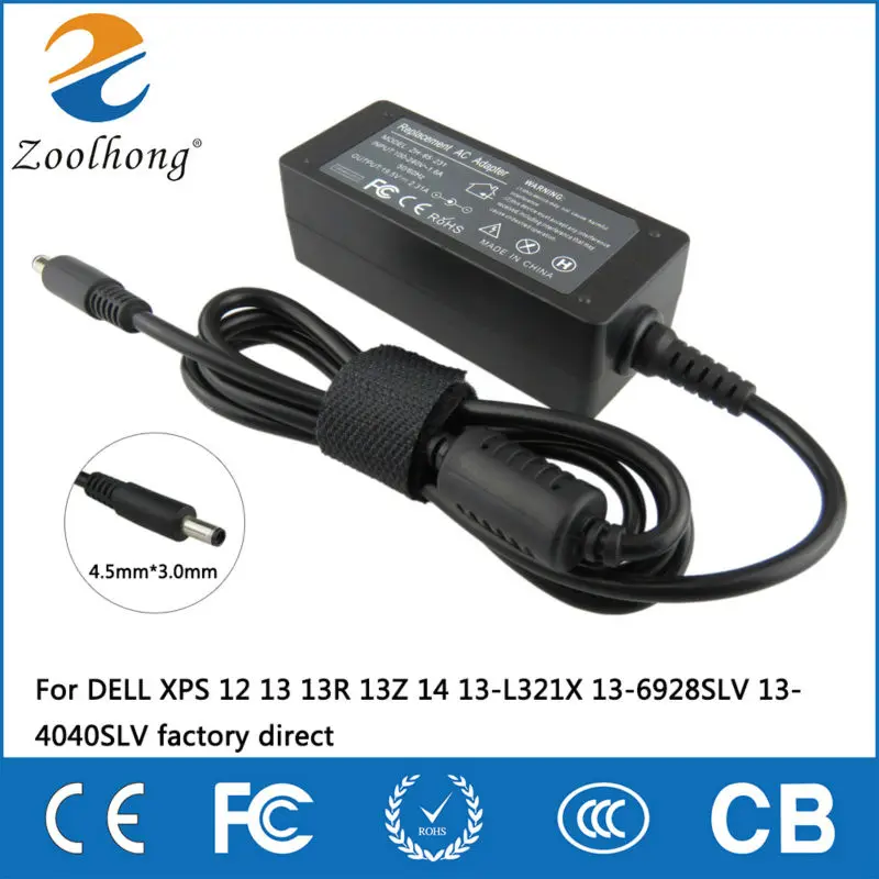 Зарядное устройство с адаптером переменного тока для ноутбука DELL XPS 12 13 13R 13Z 14