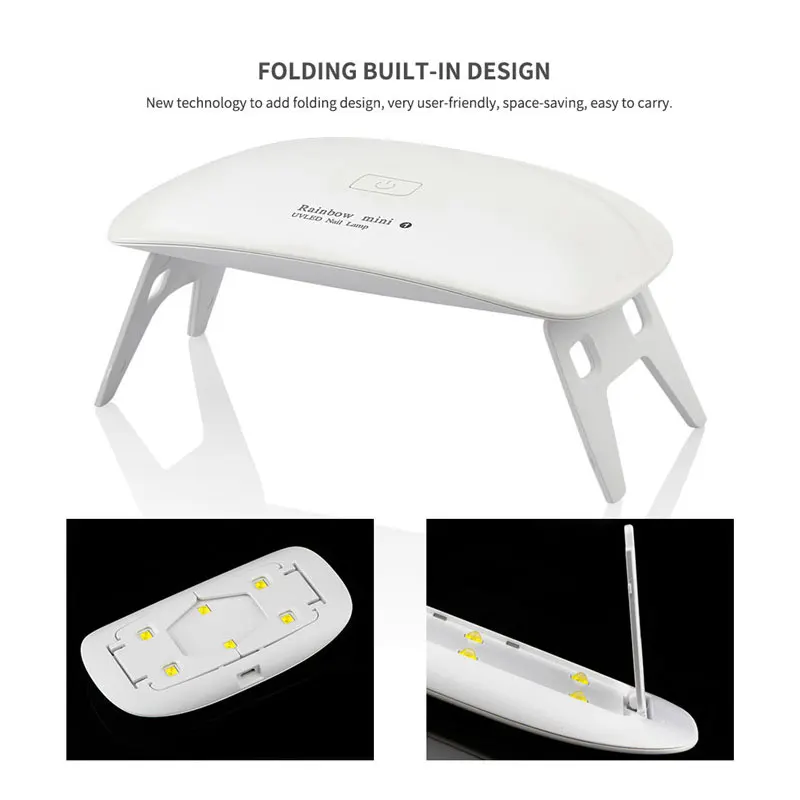 Фена для ногтей ROSALIND светодиодсветодиодный лампа сушки гель лака портативный