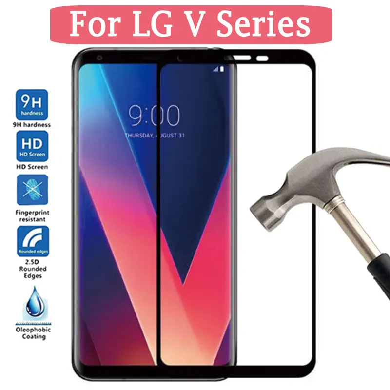 Защита экрана для LG V40 V20 закаленное стекло для LG V30 V 40 30 20 защитный чехол Glas на LgV40 Lgv30 Lgv20 пленка полное покрытие