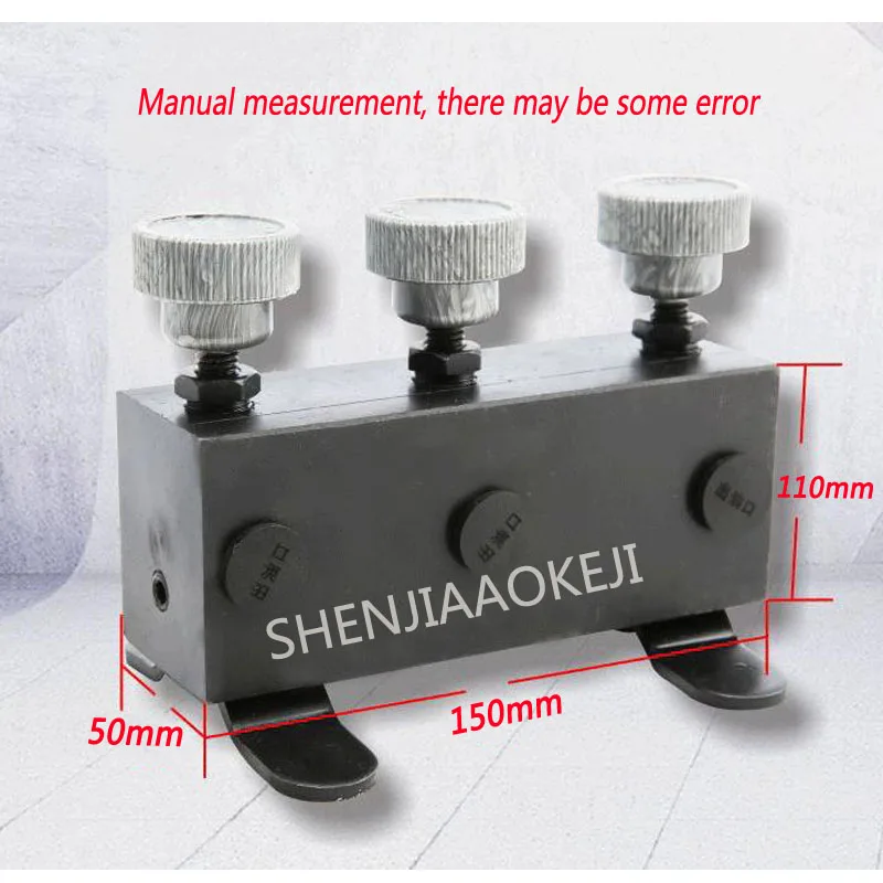 1pc Hydraulic pump oil circuit control distribution valve high pressure three-way Oil splitter | Инструменты