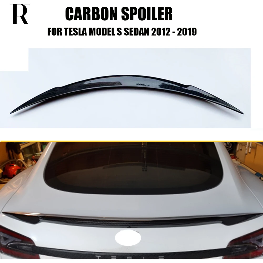 V образное освещение из углеродного волокна для Tesla Model S Sedan 60 70 75 85 90 D P85D P90D P100D 2012