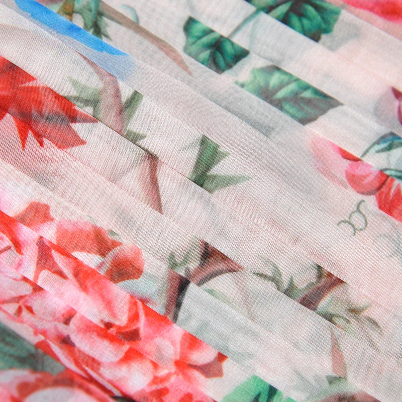 Женское длинное платье из 100% чистого шелка с оборками и длинным рукавом