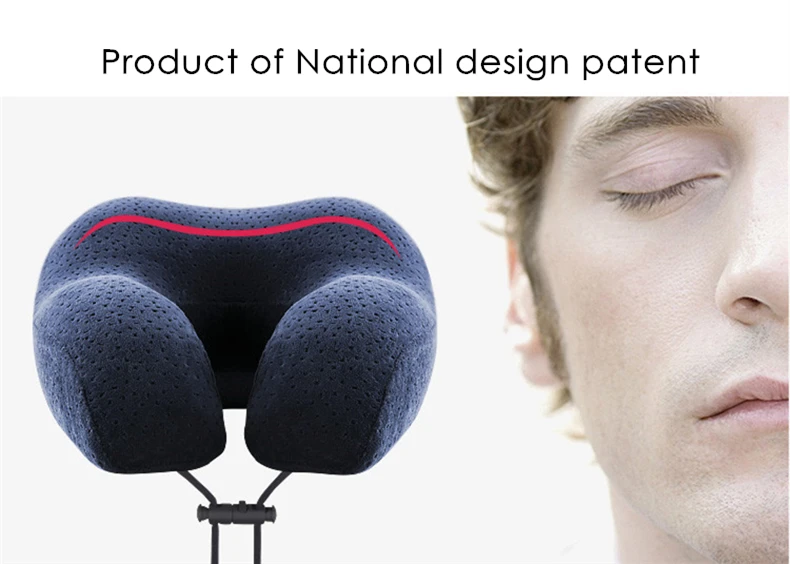 Подушка для путешествий Офисная подушка из пуренлатекса с эффектом памяти u