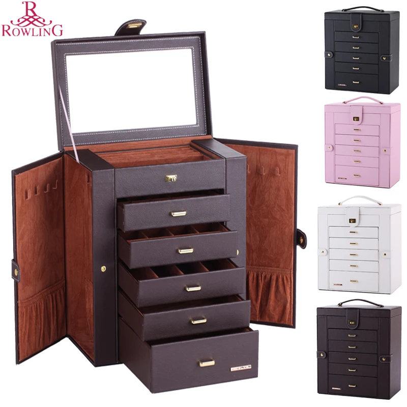 Вместительная шкатулка для ювелирных изделий большая бабочка косметический