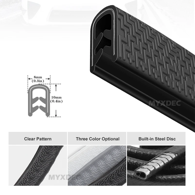4 м универсальная защита для края автомобильной двери от царапин уплотнительная