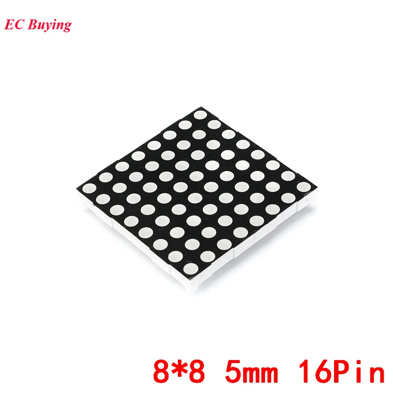 8x8 5 мм точечная Матрица 8*8 16Pin цифровая трубка Красный общий анод светодиодный