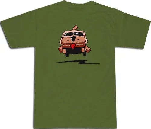 S-XXL # amy Green винтажная Классическая футболка в стиле ретро с изображением собаки