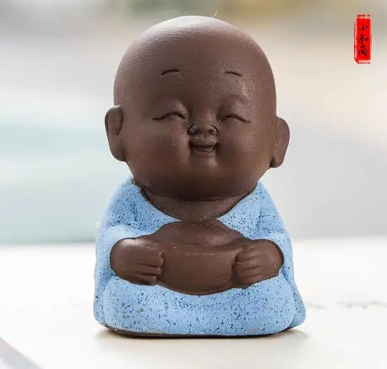 1 6 стилей Милые 3D Смеющийся Будда монах Силиконовые формы ручной работы статуя Будды плесень смолы глина 3D Будда свечи мыло изготовление плесень - Цвет: 1