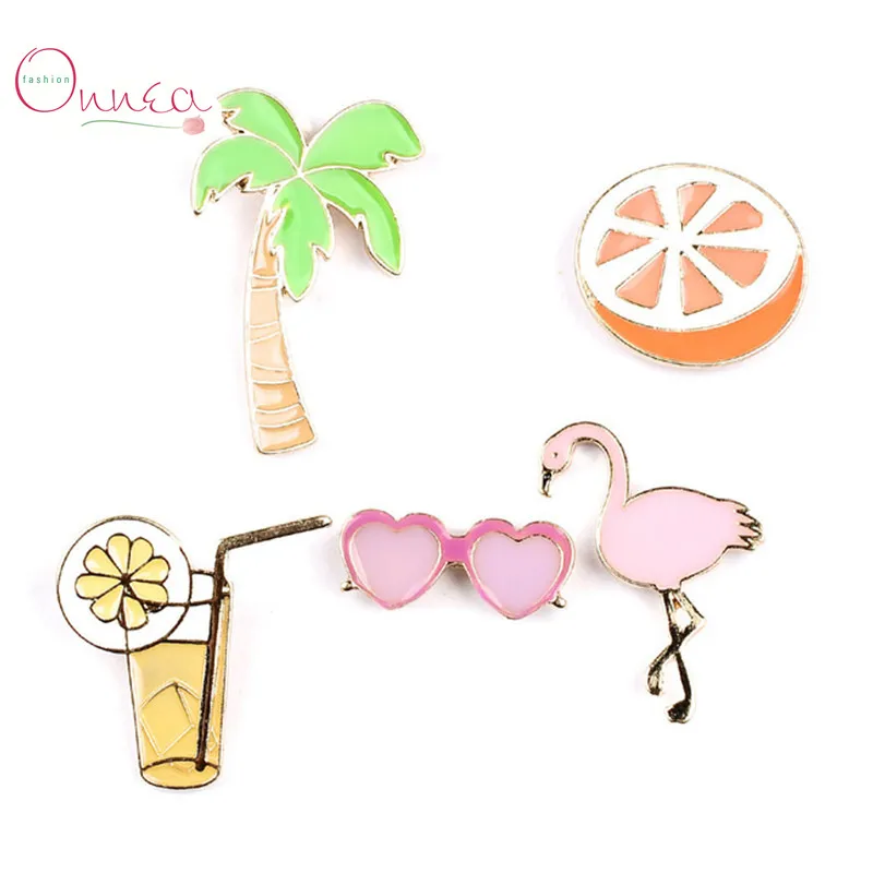 Женский Пляжный набор Onnea из броши булавки в форме кокосового дерева с Журавлями