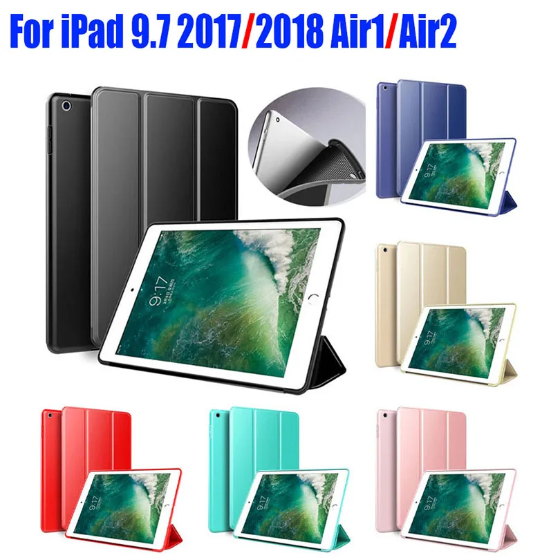 Светильник iPad 9 7 дюйма 2018 2017 чехол из искусственной кожи ТПУ Силиконовая задняя