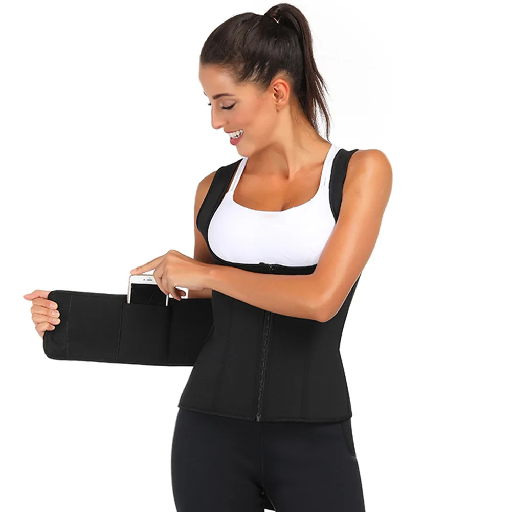 Neoprene Shaper неопреновый тренировочный жилет для сауны тренажер талии Женский