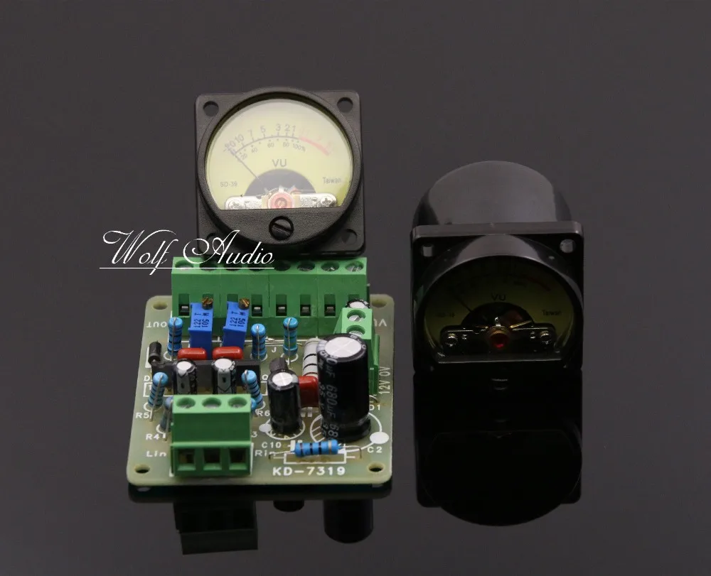 Одна пара измерителей уровня звука/уровня дБ + плата драйвера TA7318P VU header|level meter|board