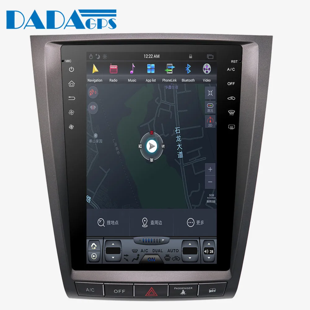 12," Tesla стиль ips экран Android 6,0 для lexus GS GS300 GS350 GS450 GS460 2004-2011 радио gps Карта Навигация без DVD плеера