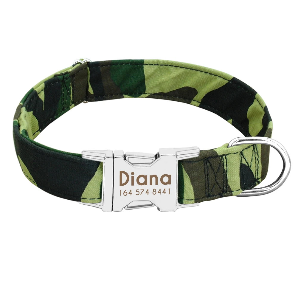 Collar 6 Ошейник для собак, персонализированный нейлоновый поводок для щенков, индивидуальный Выгравированный ошейник для питомцев и поводок для маленьких средних и больших собак - Цвет: Collar 6