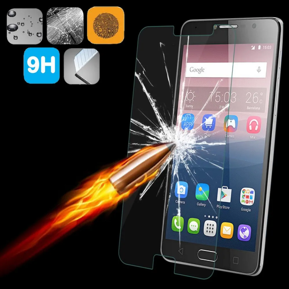 Закаленное Стекло Жесткий Телефон Экран протектор Защитная для Alcatel One Touch Pixi 3 (3.5