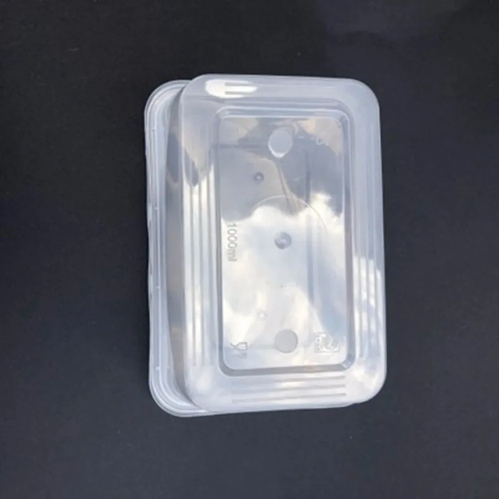 100 шт пищевые контейнеры пластиковые на вынос микроволновая морозильная камера
