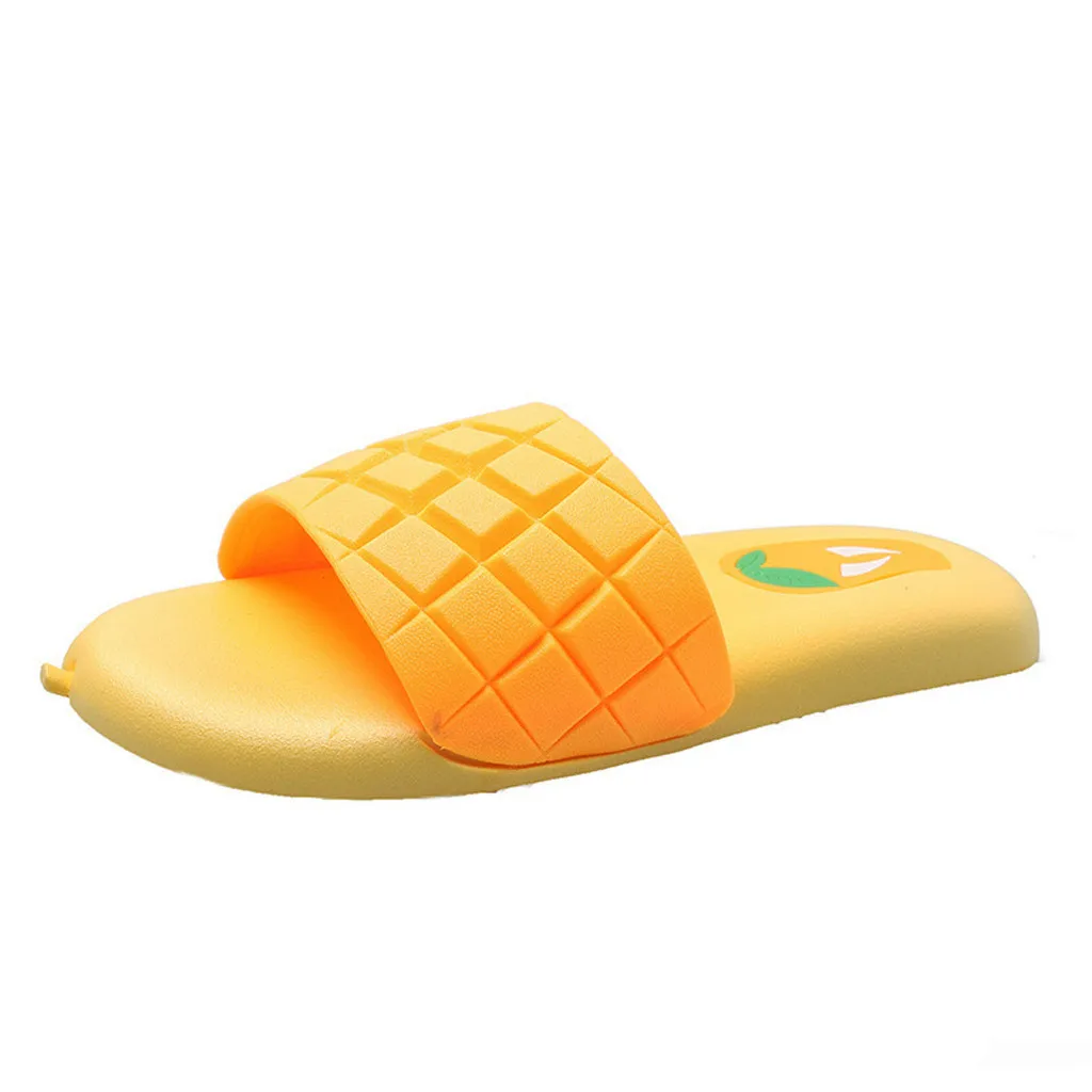 Yellow Тапочки для детей; удобные модные новые летние тапочки с круглым носком; детская обувь; женская обувь; Chaussure; тапочки для малышей - Цвет: Yellow