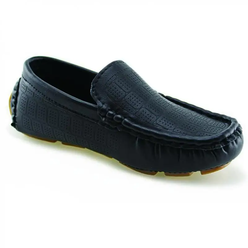 JABASIC Brand Girls &amp Boys School Shoes 2018 New Slip-on Loafers Flat Casual Pu Leather Dress Black Schoenen | Детская одежда и