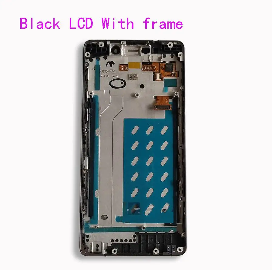 Black With Frame Оригинальное качество Совместимо с высоким экраном power 5 Pro экран ЖК-дисплей+ сенсорный экран сенсорные кнопки power five - Цвет: Black With Frame