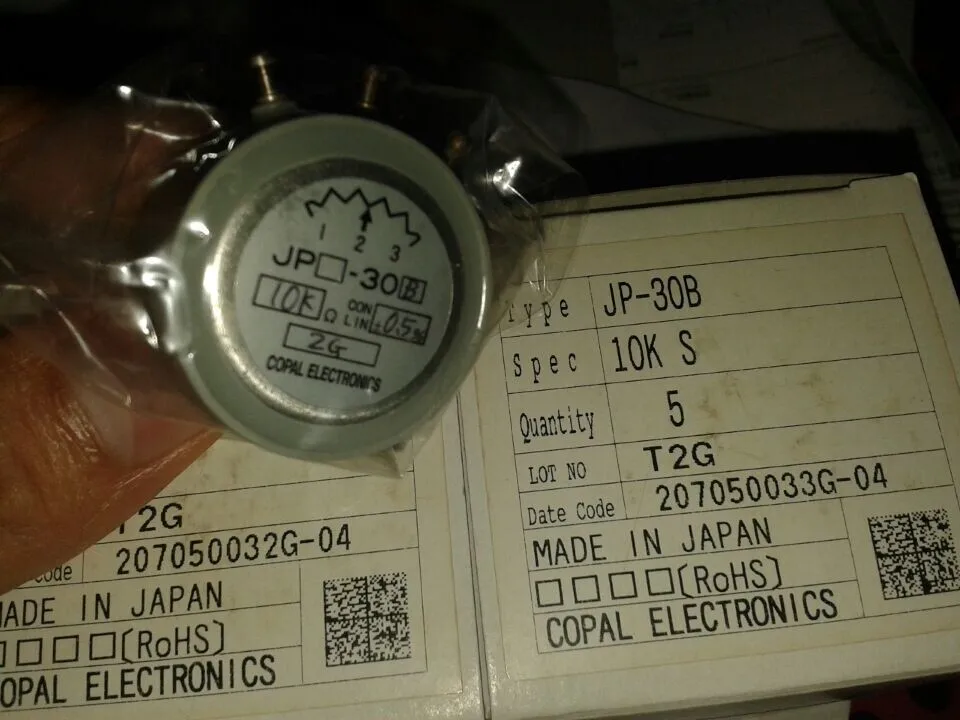 

Переключатель COPAL JP-30B 10K 1,5 Вт металлическое Стекло Глазурь потенциометр переключатель новый и оригинальный
