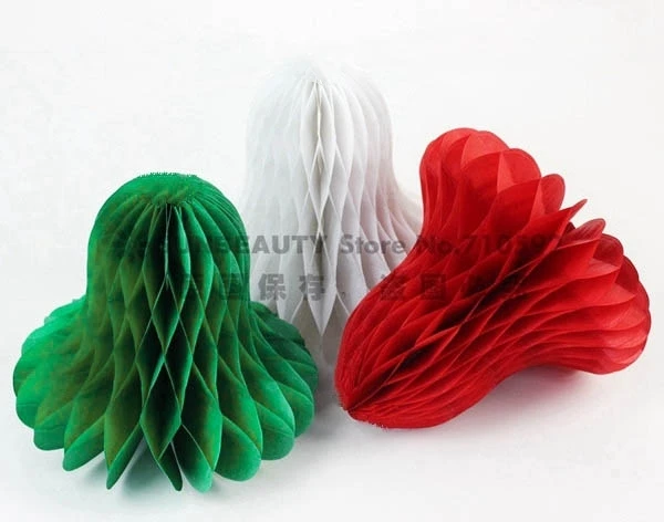 10 шт. декоративный колокольчик Бумага соты колокольчики ткани бумажные