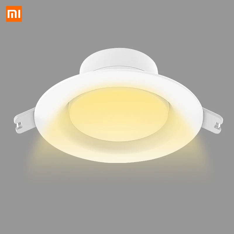 Xiaomi Philip светильник 5 Вт Светодиодный светильник WiFi Регулируемая Цветовая температура круглый потолочный Встраиваемый свет AC220V