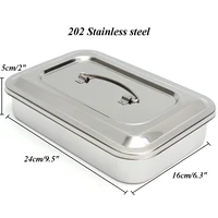 202 stainless steel dental instruments tray surgical nursing lid medical equipment steriliser container for dentist storage box