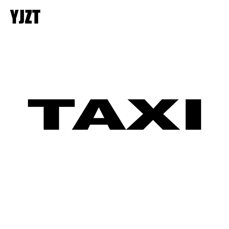 YJZT 17 3*3 см модные виниловые автомобильные наклейки с надписью такси Стильные для