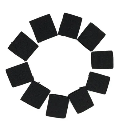 10pcs/set Black Basketball Volleyball Sports Finger Protective Pad Elastic Armful Knitted Joints Slip l8876 | Спорт и развлечения