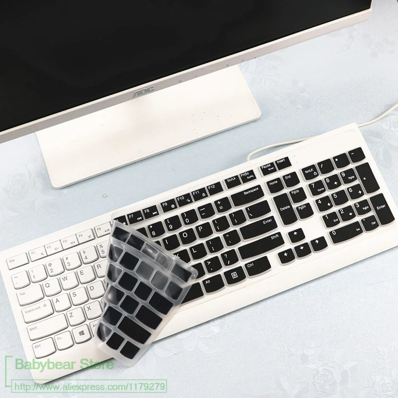 Силиконовая клавиатура защитная крышка для lenovo Essential Беспроводная клавиатура настольный компьютер все в одном ПК KBRFBU71 клавиатура кожа