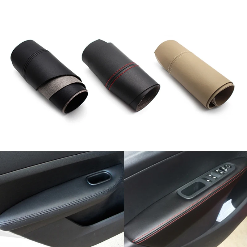Для peugeot 307 2004 2005 2006 2007 2008 2009 2010 2011 2012 2013 автомобилей дверные ручки Панель подлокотник чехол из кожи на основе микроволокна