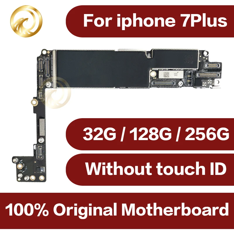Оригинальная материнская плата для iphone7plus, 32 ГБ, 128 ГБ, разблокированная материнская плата 7 p для iphone7 plus, система IOS, мобильный телефон без touch ID