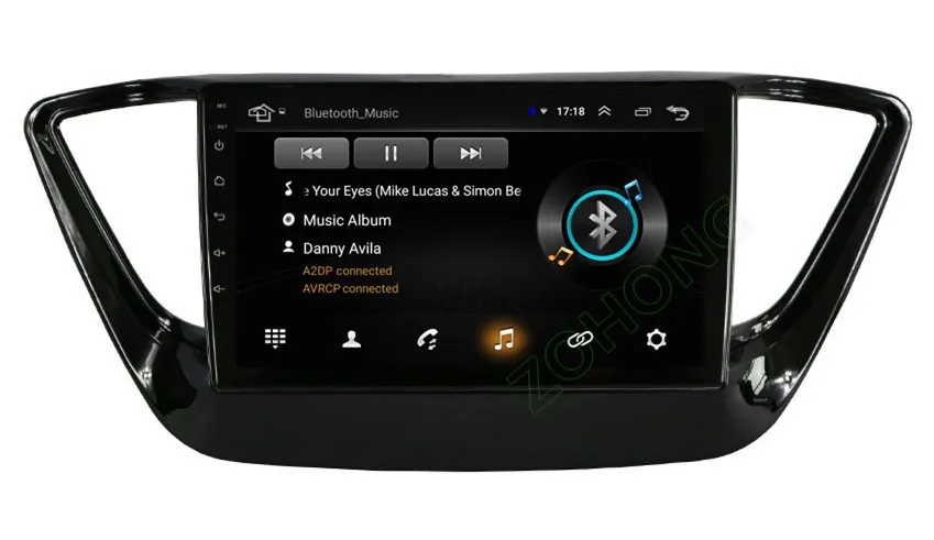 2.5D Android 9,0 автомобильный DVD мультимедийный плеер для hyundai Solaris Accent gps-навигация, радио, стерео рекордер головного устройства BT