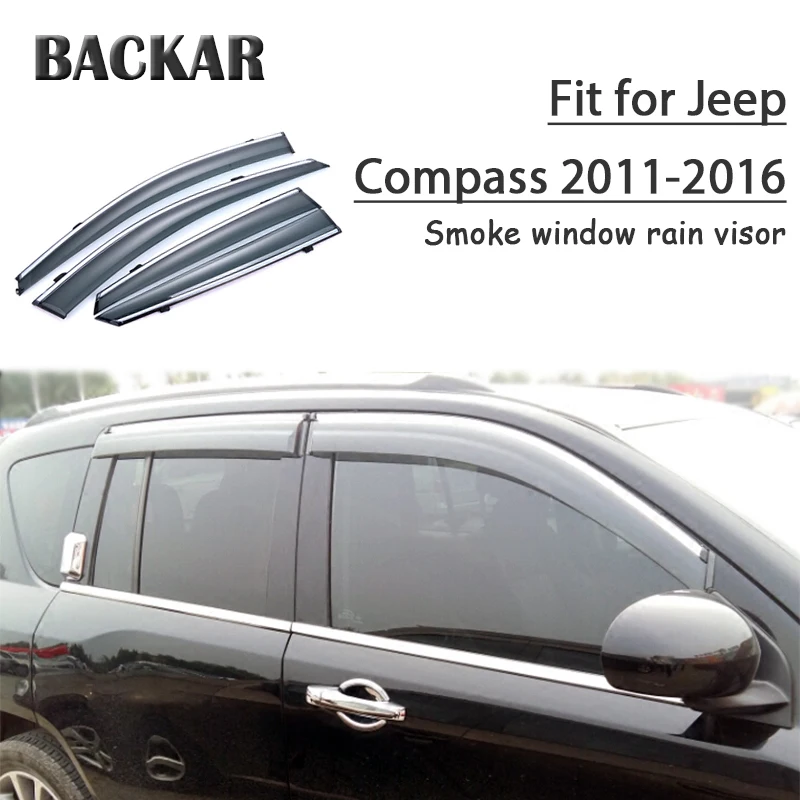 Backar 4 шт. укладка Авто Windows ветра дождя солнцезащитный козырек Дефлектор Накладка