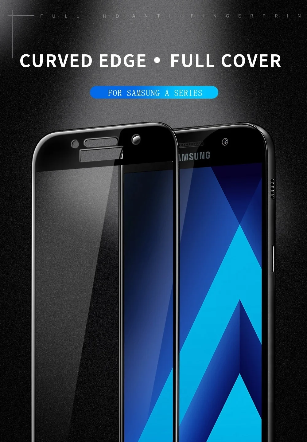 3D пленка, стекло для samsung Galaxy A5 Phenvel A8 Plus, Защита экрана для Galaxy A3 A5 A7, закаленное стекло, изогнутое