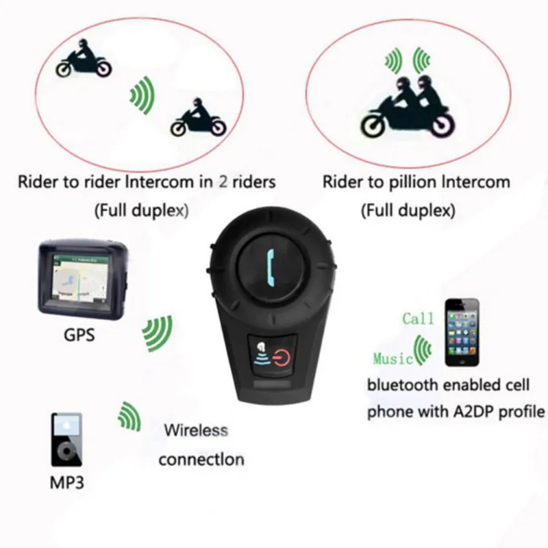 2017 версия с FM 3 Rider Водонепроницаемый bt bluetooth домофон гарнитура для moto rcycle шлем