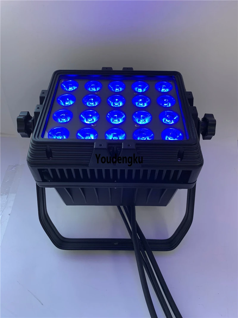 4 шт. с flightcase led освещение здания 20*15 Вт RGBWA 5в1 wash ip65 dmx настенный светильник|Эффект