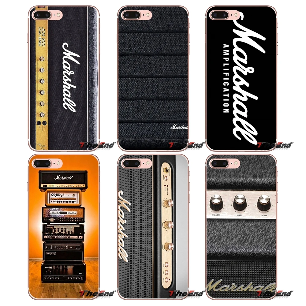 Силиконовые чехлы для Samsung Galaxy S2 S3 S4 S5 MINI S6 S7 edge S8 S9 Plus Note 2 3 4 5 8 Coque Fundas Vintage Marshall Sound