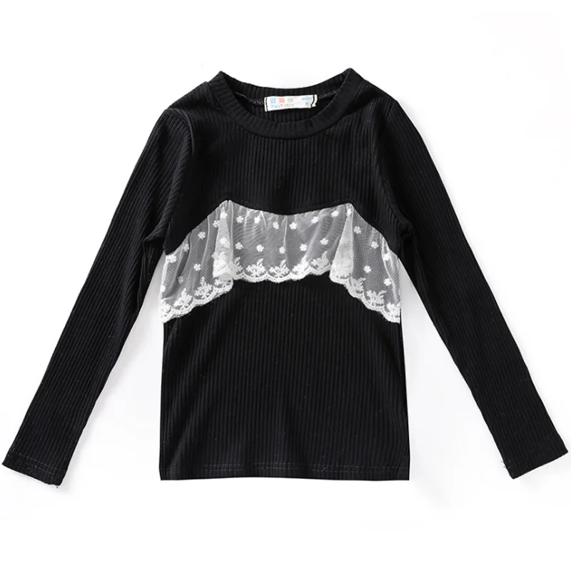 LCJMMO/детская блузка с длинными рукавами для девочек на весну сетчатые топы