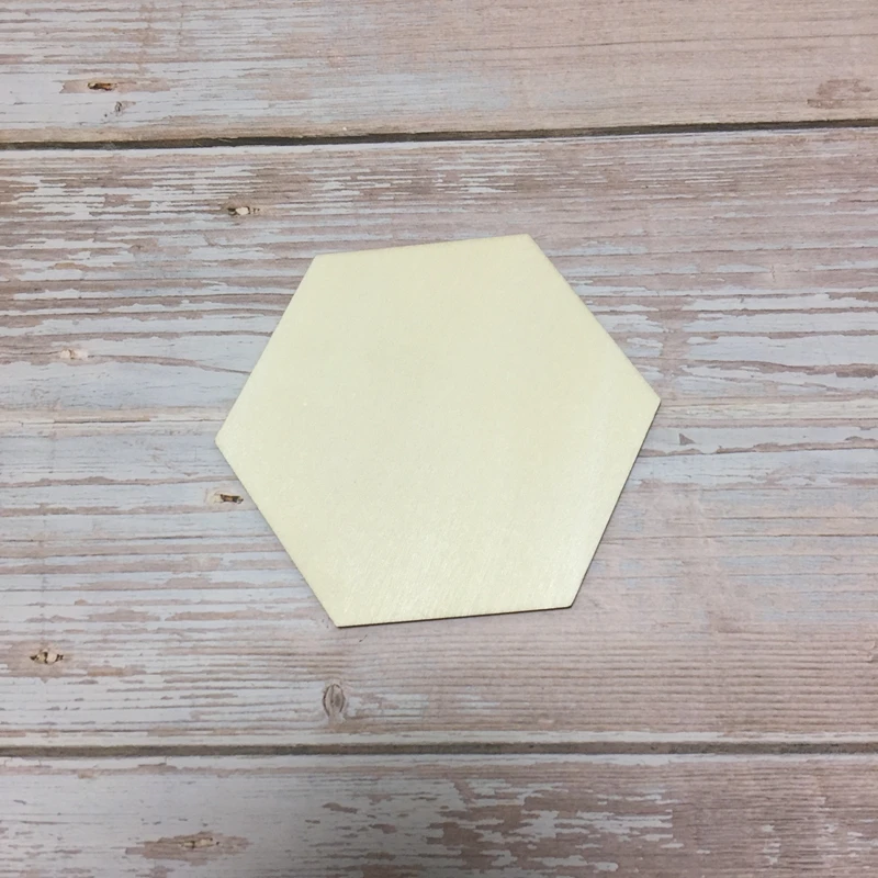 

set of 20 Hexagon coasters Geometric wood coasters Wooden supplies Handmade