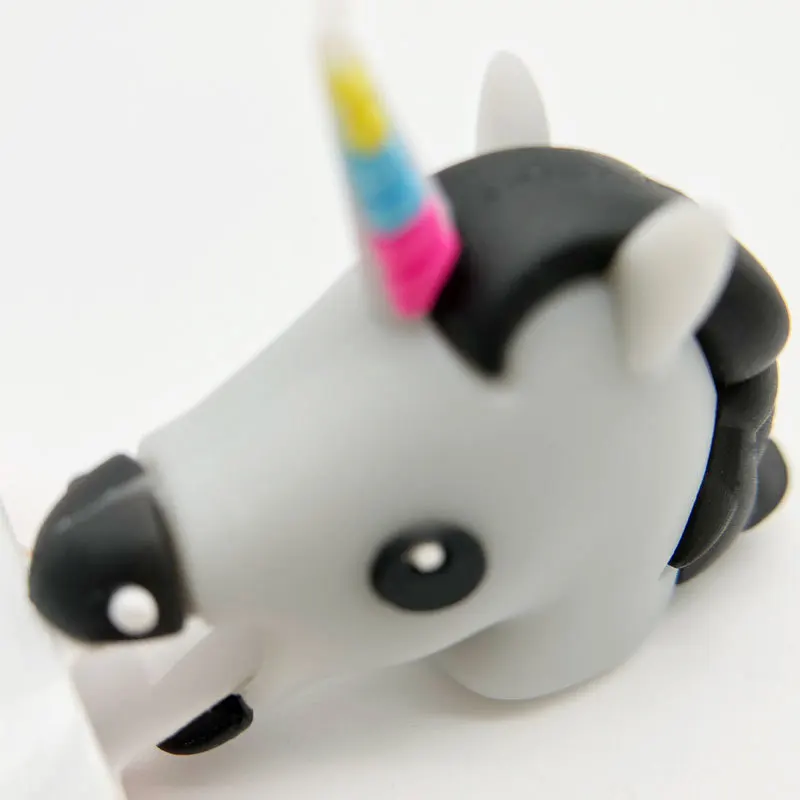 Лошади кабельная арматура кабель укусов животных мультфильм USB Шнур среднего