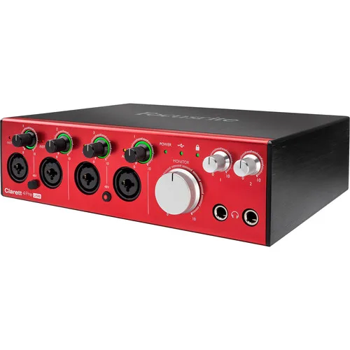 Профессиональная звуковая карта Focusrite Clarett 4Pre 18 входов/8 выходов USB аудио