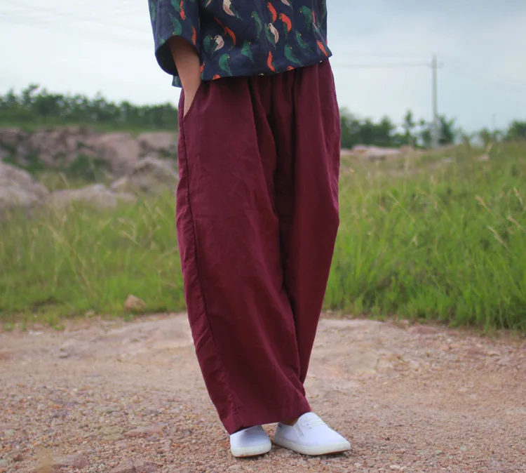 2017 Высокое Качество Весна Осень Повседневная Свободные Прямые Широкую Ногу