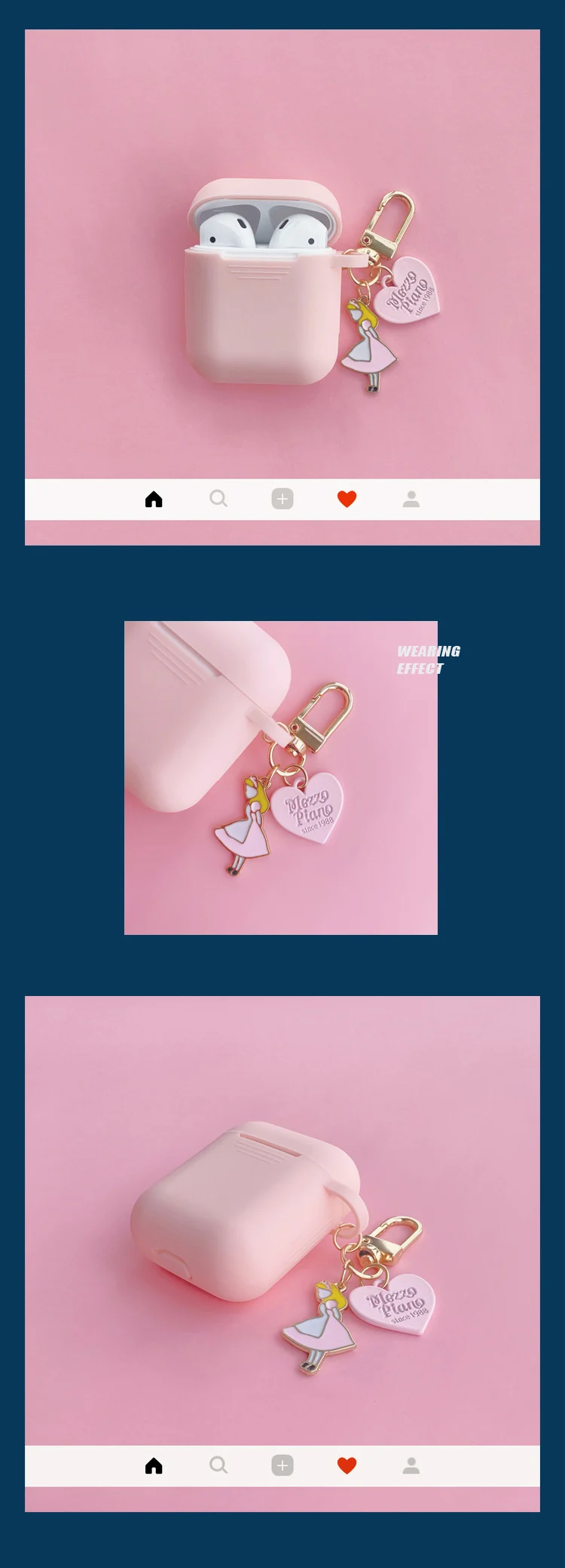 Милый силиконовый чехол Alice для Apple Airpods, чехол, аксессуары, Bluetooth наушники, мультяшный защитный чехол, брелок для ключей Alice Girl