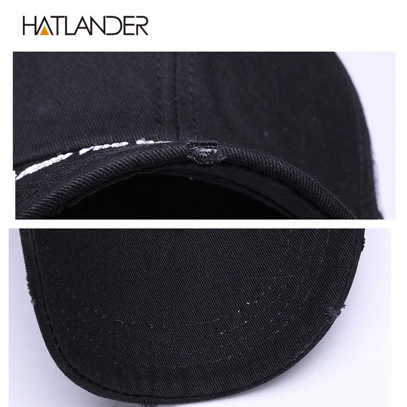 Хлопковая бейсболка HATLANDER новая модная спортивная Кепка для мужчин и женщин