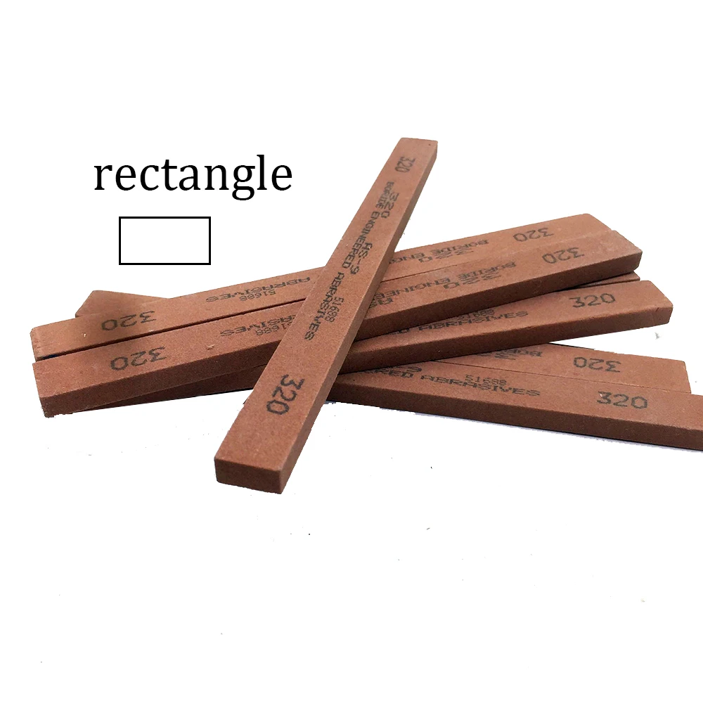 

180#-1200# triangle oil stone strip Green carbon Knife whetstone 150*12*6mm