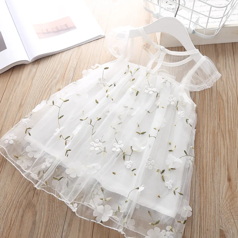 Baby Girl Summer Chiffon Floral Dress Petal Flower Kids Wholesale Lots Bulk Clothes Little Tulle Princess Lace 2019 | Детская одежда и