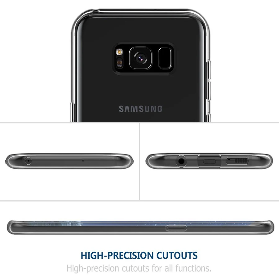 Мягкий ТПУ противоударный чехол для задней крышки samsung Galaxy A5 A3 A7 2016 2017 A6 2018 S8 плюс S6